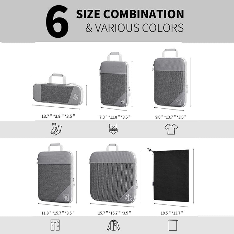 Compression Mesh Travel Packing Cubes Set 3 in 1