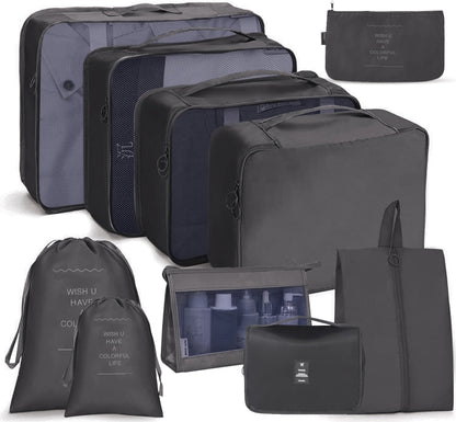 10-Piece Travel Storage Bag Set