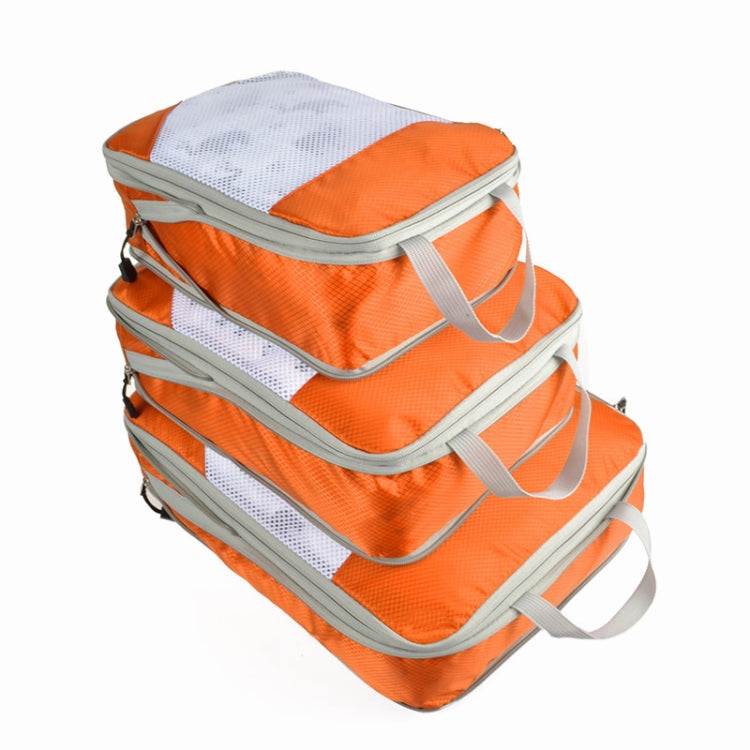 3-Piece Waterproof Travel Compression Packing Cubes