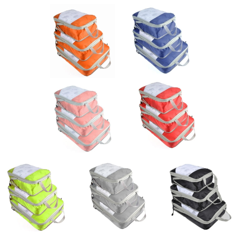 3-Piece Waterproof Travel Compression Packing Cubes