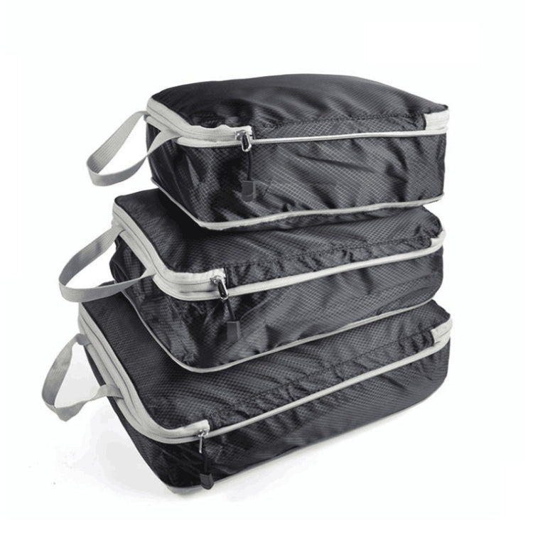 3-Piece Waterproof Travel Compression Packing Cubes