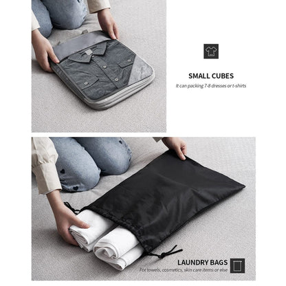 6 Piece Compression Travel Packing Cube Set