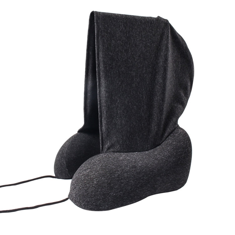 CozyCloud Hooded Travel Pillow – Ultimate 360° Neck Support with Memory Foam Comfort