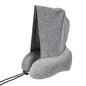 CozyCloud Hooded Travel Pillow – Ultimate 360° Neck Support with Memory Foam Comfort