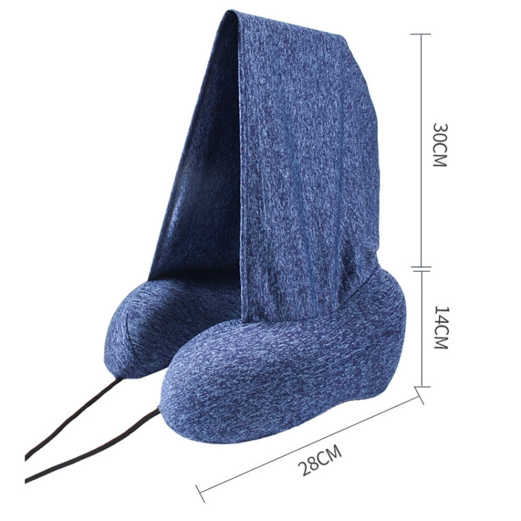 CozyCloud Hooded Travel Pillow – Ultimate 360° Neck Support with Memory Foam Comfort