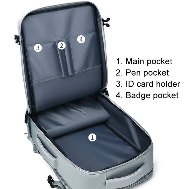 Large Capacity Travel Backpack with Multi-Compartment Design