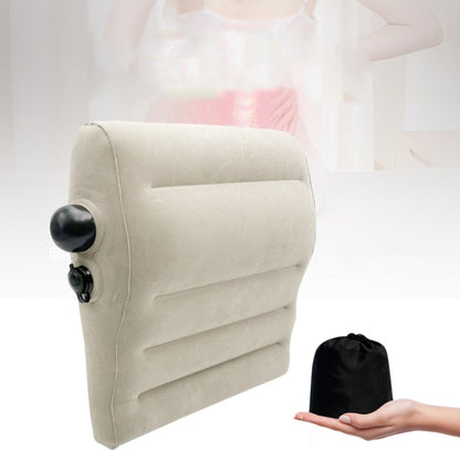 ComfortAir Travel Back Pillow – Portable Inflatable Lumbar Support for Work and Travel
