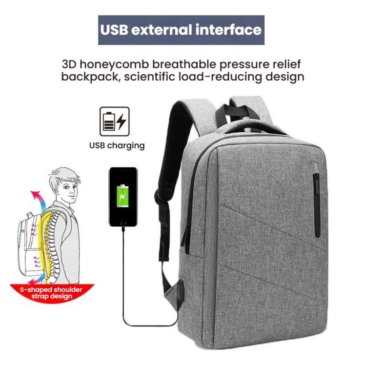 Simple Carry Anti-Theft USB Charging Backpack