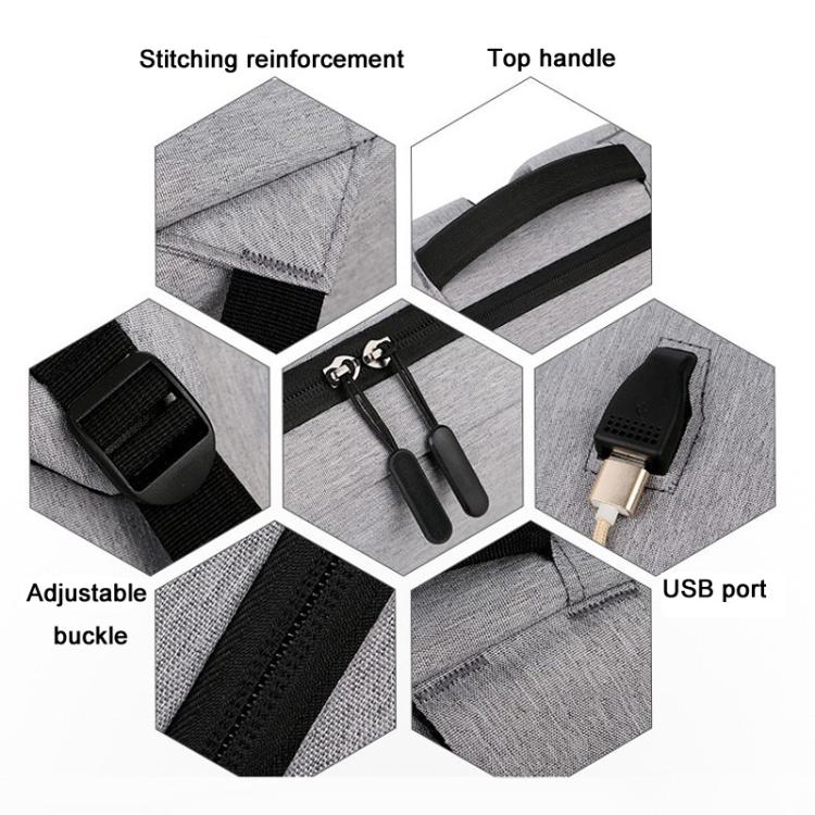 Simple Carry Anti-Theft USB Charging Backpack