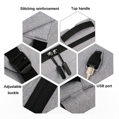 Simple Carry Anti-Theft USB Charging Backpack